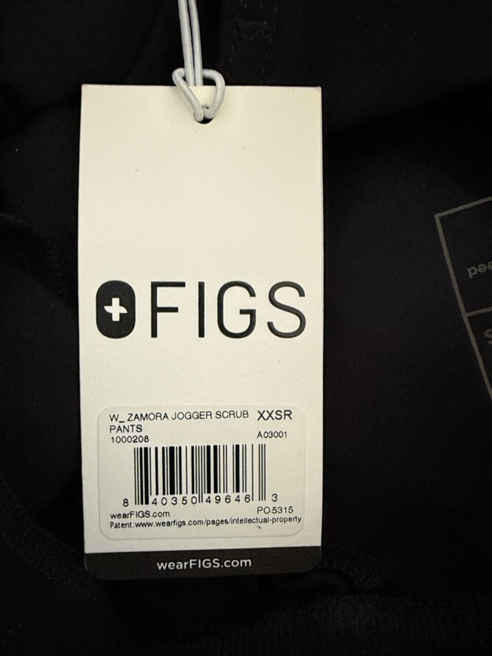 FIGS Zamora Jogger Scrub Pants - Black
